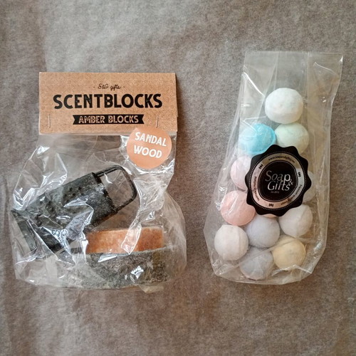 Scentblocks sandalwood aromatic cubes new, handmade, set of 2