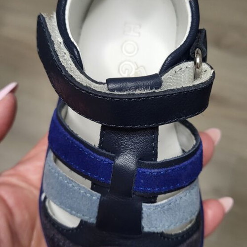 Hogan junior sandals size 21, blue leather