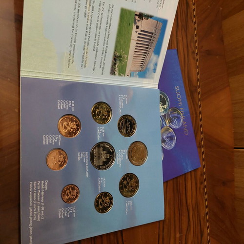 Official Finland Euro Coin Set 2002 new