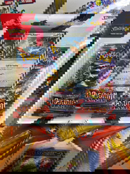 Pokemon blister 3pack obsidian flames eevee promo holographic