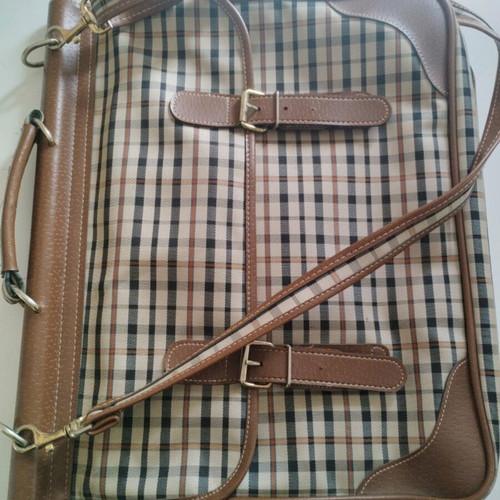 Vintage briefcase like new with small internal stain