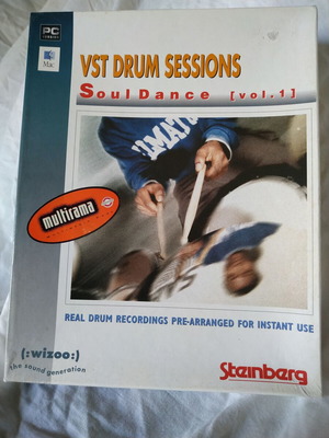 VST Cubases drum Sessions Vol 1 like new, 3 CD-ROM