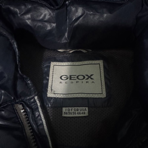 Geox Respira puffer jacket, navy blue, men's L