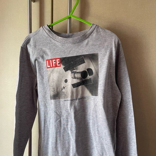 Benetton kids' shirt used, 7 years old, gray