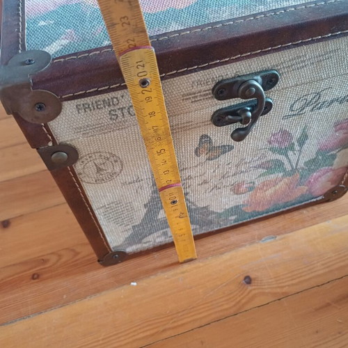 Vintage wooden decorative storage box "Paris"