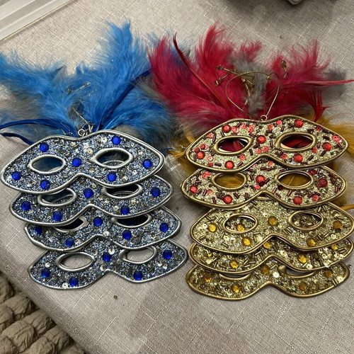 Decorative masks set of 9, like new