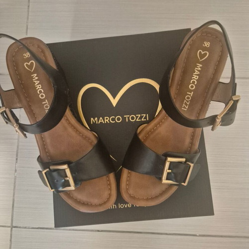 Marco Tozzi sandals platform size 38 like new, black