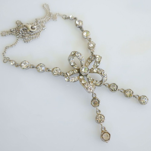 925 Silver Necklace used with cubic zirconia studs
