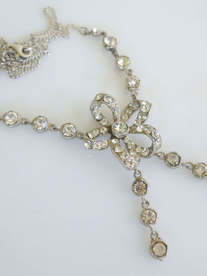 925 Silver Necklace used with cubic zirconia studs
