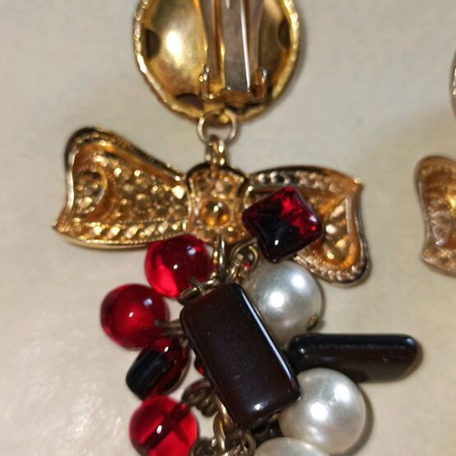 Vintage 90's earrings with clips used
