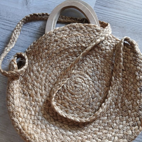 Zara straw crossbody bag like new, beige