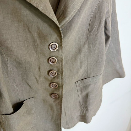 Zara linen shirt brown size M like new