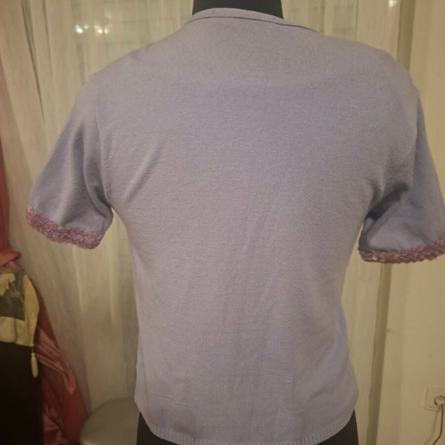 Lilac twin set with sequins size S-M used