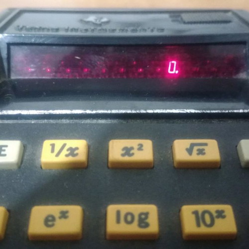 Texas Instruments calculator 1974 used with carrying case