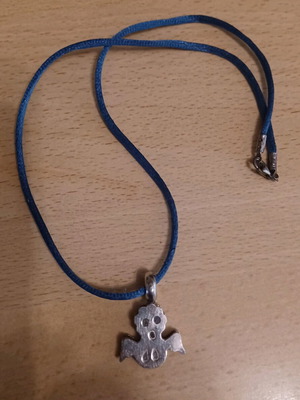 Silver Ghost Pendant 9.25 used