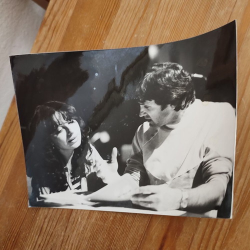 Vintage photo of Giorgos Dalaras and Haris Alexiou in the 70s