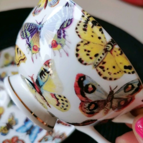 Trimar Collection Butterfly Tea Cup new