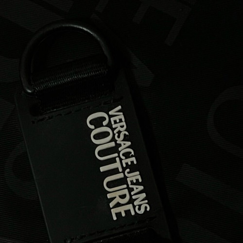 Versace envelope wallet used, black, large