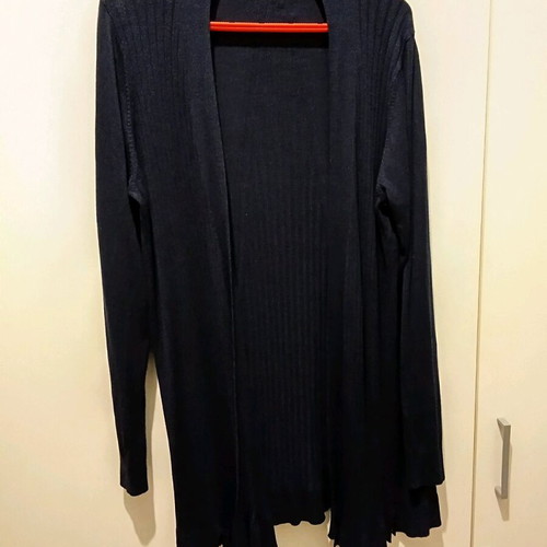 Spring cardigan blue thin knitted long Marks & Spencer like new