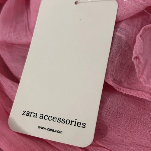 Zara pink scarf new, 100% cotton