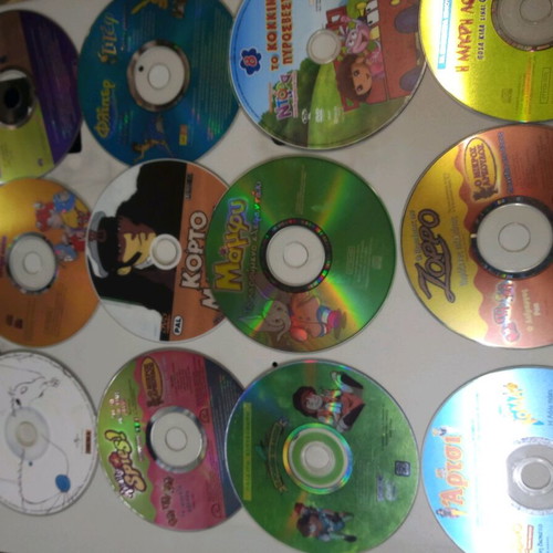 Children's DVD and VCD used, pack of 100