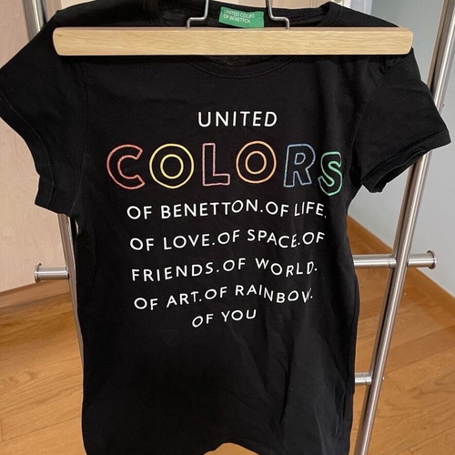 Benetton kids short-sleeve t-shirt used, size 10-11 years