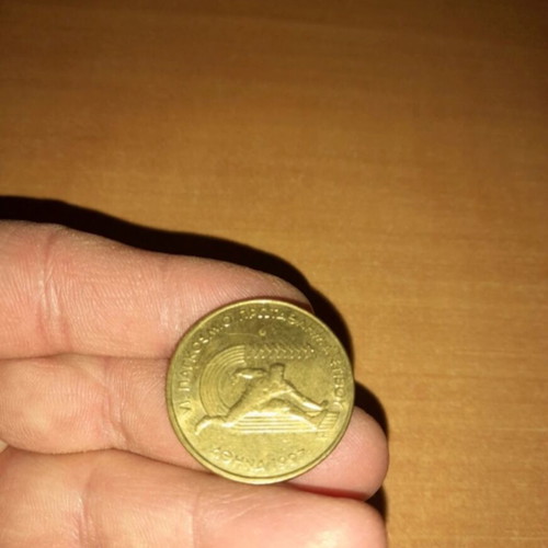 100 Drachmae 1997 6th World Athletics Championship coin like new, collectible