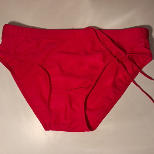 Bershka men's swim brief in bright red, size M, new