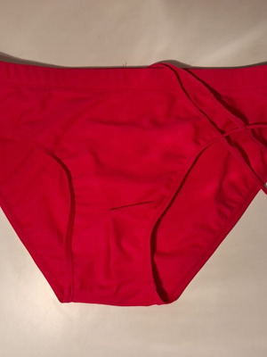 Bershka men's swim brief in bright red, size M, new