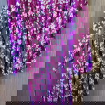  Magenta φούξια τύπου σατέν φόρεμα