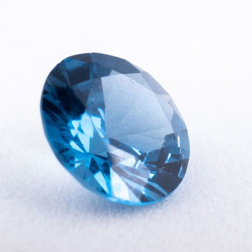 Natural electric blue zircon loose gemstone 1.00ct used