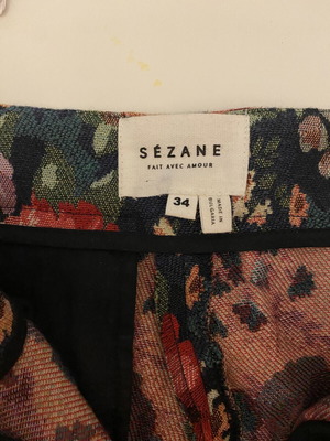 Floral pants Sézane new, size XS, colorful