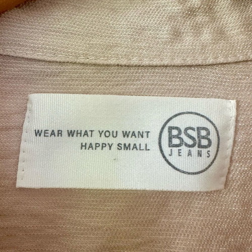 BSB Women’s Long Shirt Size S Like New Beige 3/4 Sleeves