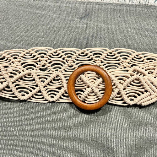 Woven belt like new, beige, 95cm