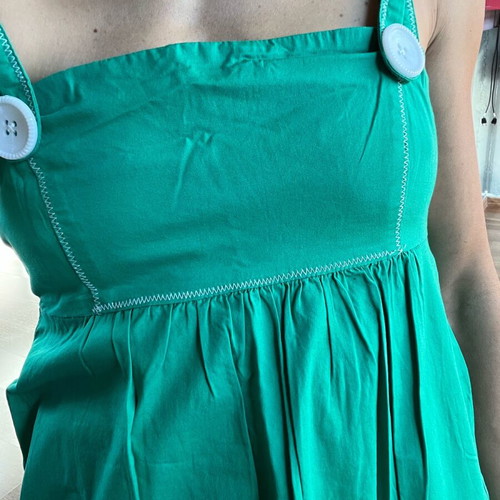Handmade dress used, green, size S