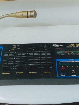 Phonic MR-50A mixer console like new with microphone and transformer