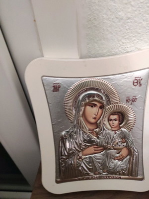 Silver religious icon like new