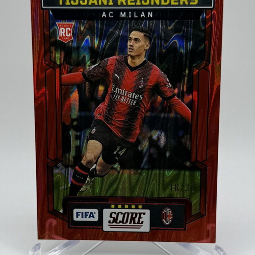 2023-24 Panini Score FIFA Tijjani Reijnders RC Red Swirl card like new