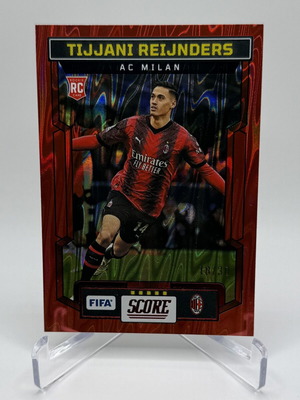 2023-24 Panini Score FIFA Tijjani Reijnders RC Red Swirl card like new
