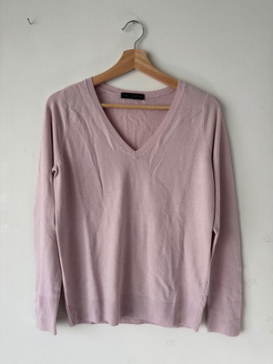 Marks & Spencer V-Neck Sweater pink like new, size UK10