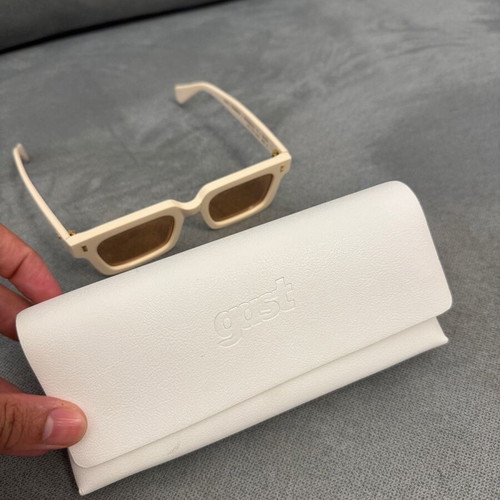 Gast sunglasses white and beige, like new