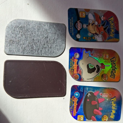 Pokemon metal tags set of 5 like new