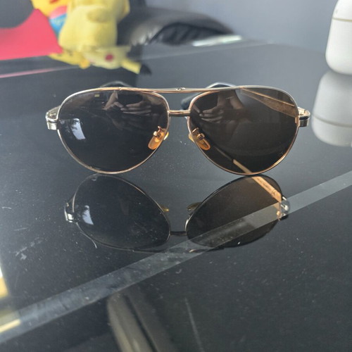 Mercedes-Benz sunglasses like new, gold frame, brown lenses