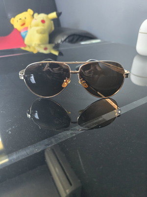 Mercedes-Benz sunglasses like new, gold frame, brown lenses