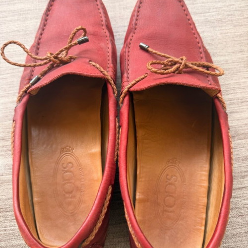 Tod’s loafer used, red, size 43