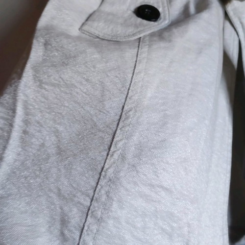 Celestino trench coat used, size XL with silver thread fabric
