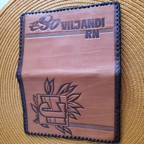 Wallet made of genuine leather, new, historical from USSR