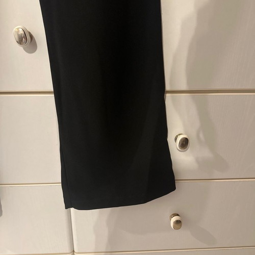 Black classic pants with regular fit