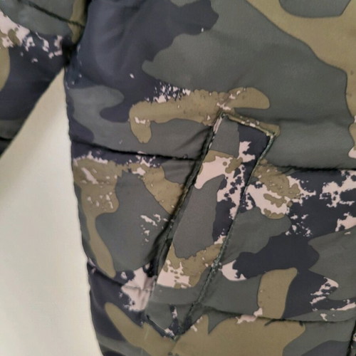 Reversible jacket for 2-year-old boy like new, blue and camouflage