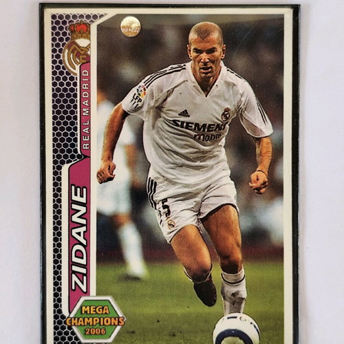 Zidane Mega Champions 2006 card like new collectible